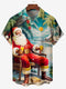 Men's Christmas Funny Graphic Short Sleeve Hawaiian Shirt